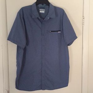 Columbia omni-shade sun protection button up polo